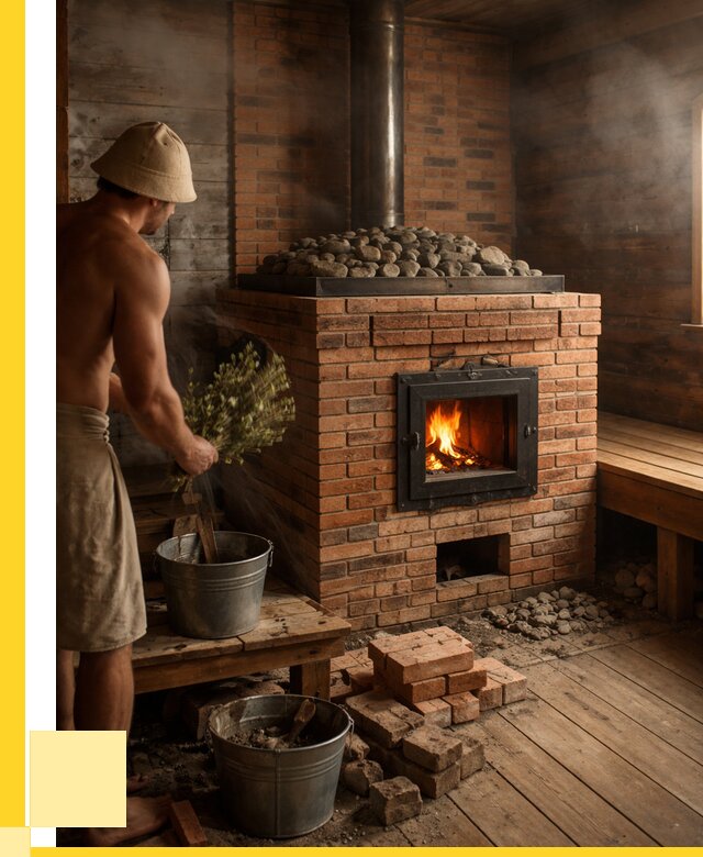 Кирпичные банные печи в Балтийске от 91755 р. | ЭриданБлт