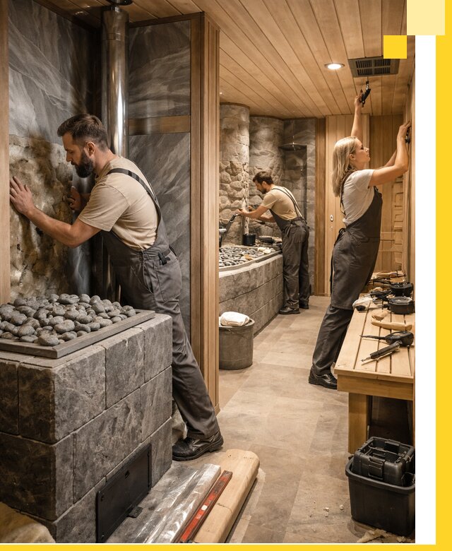 Строительство бань и SPA процедур в Балтийске под ключ и отделкой