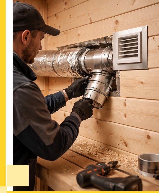 Монтаж вентиляции бани в Балтийске от 12234 р. | ЭриданБлт