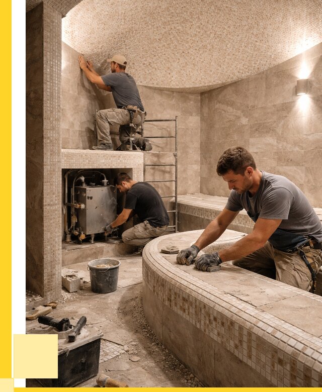 Монтаж хамамов под ключ в Балтийске от 254875 р. ЭриданБлт