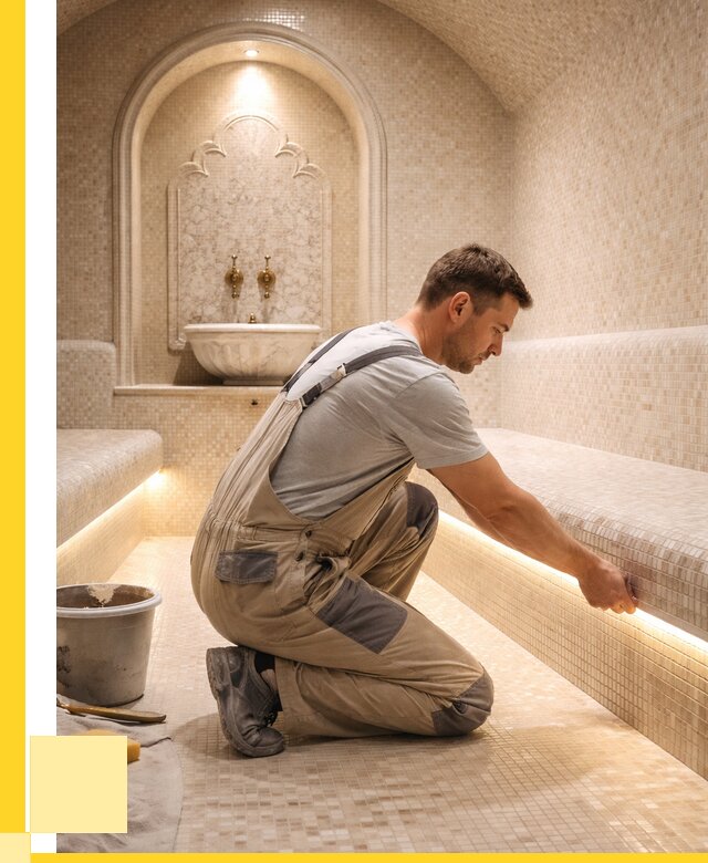 Отделка хамамов под ключ в Балтийске от 5607 р. | ЭриданБлт