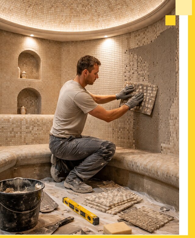 Устройство и монтаж домашнего хамама под ключ в Балтийске