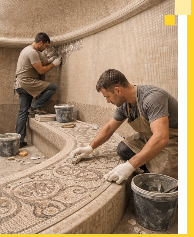 Плитка для хамама в Балтийске, укладка, подбор и поставка