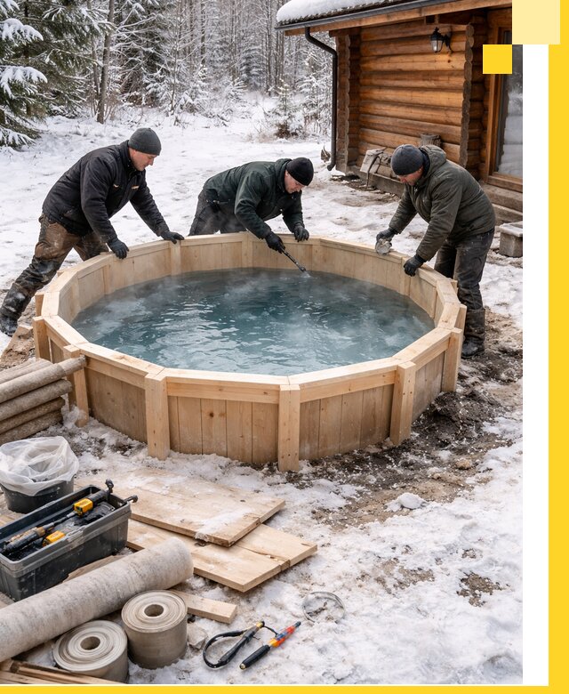 Изготовление и установка ледяных купелей под ключ в Балтийске