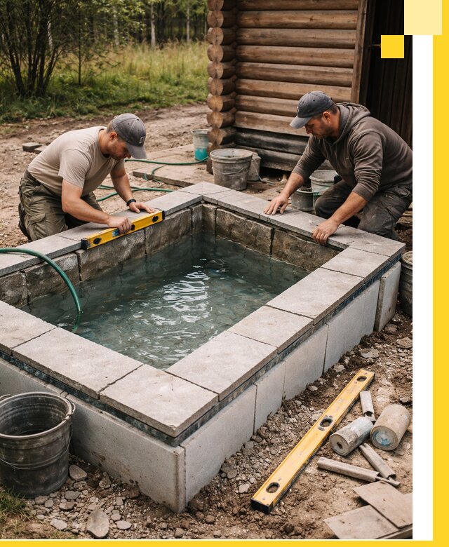 Изготовление и установка холодных купелей под ключ в Балтийске