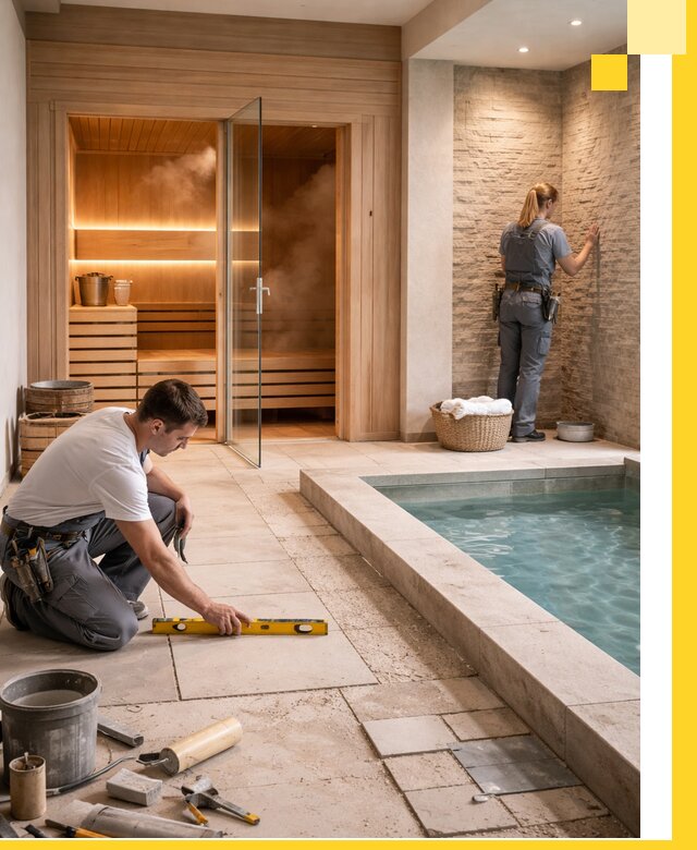 Комплексный дизайн и отделка интерьеров SPA под ключ в Балтийске